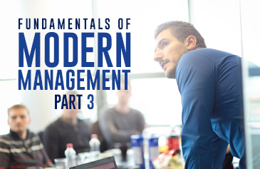 مبادئ الإدارة الحديثة - الجزء الثالث